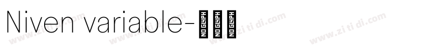 Niven variable字体转换